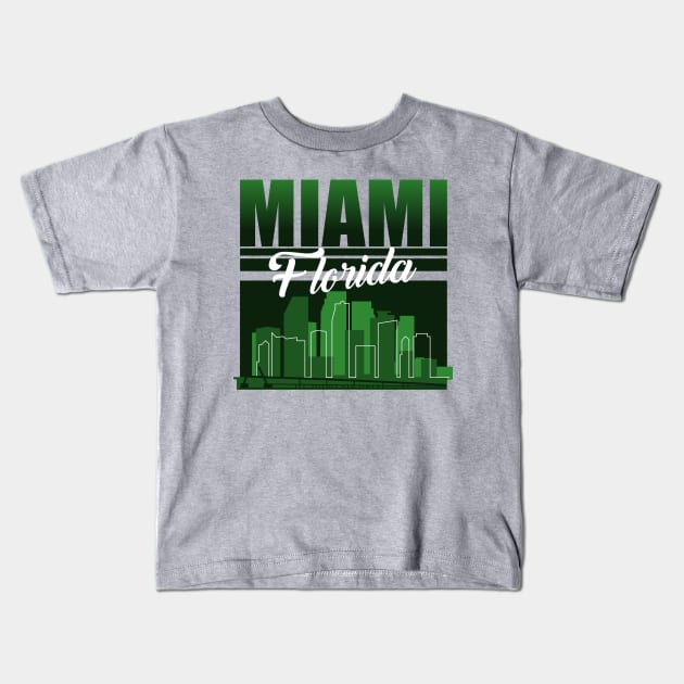 Miami Holiday Shirt Kids T-Shirt by SM Shirts